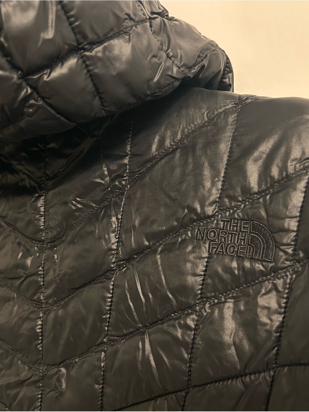 The North Face Black Quilted Hooded Puffer Coat - Picture 4 of 9